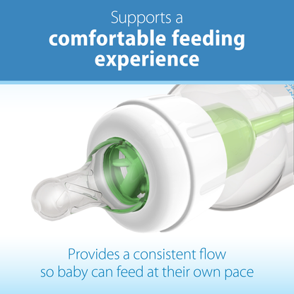 Dr. Brown's Natural Flow Narrow Baby Bottle Silicone Nipple, Level 3, 2-Pack